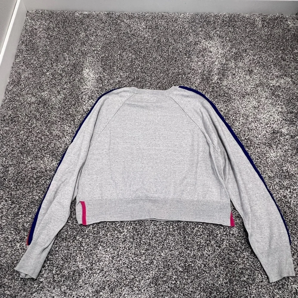 Women’s XS Maeve grey striped cropped sweater - Picture 2 of 5